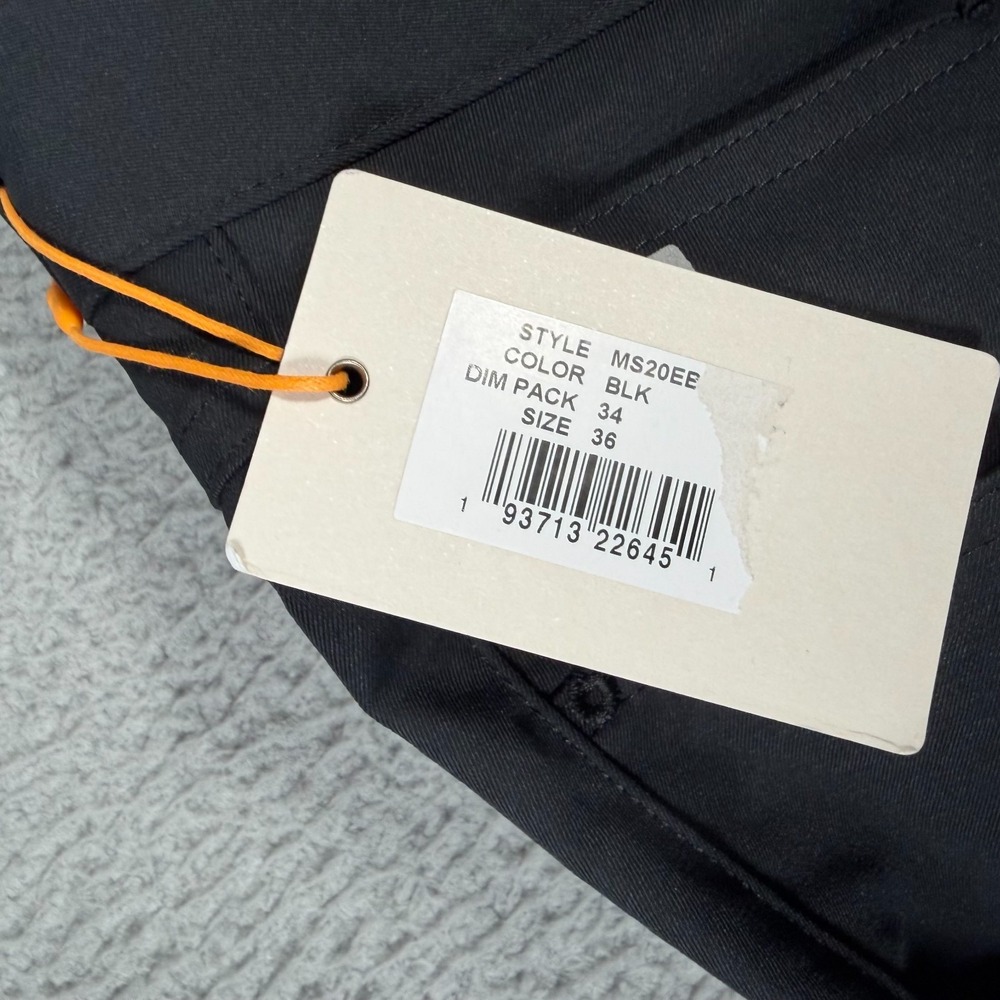 Peter Millar Pants Mens 36x28* Black EB66 Golf Performance Cuffed Casual Hemmed - Picture 3 of 10